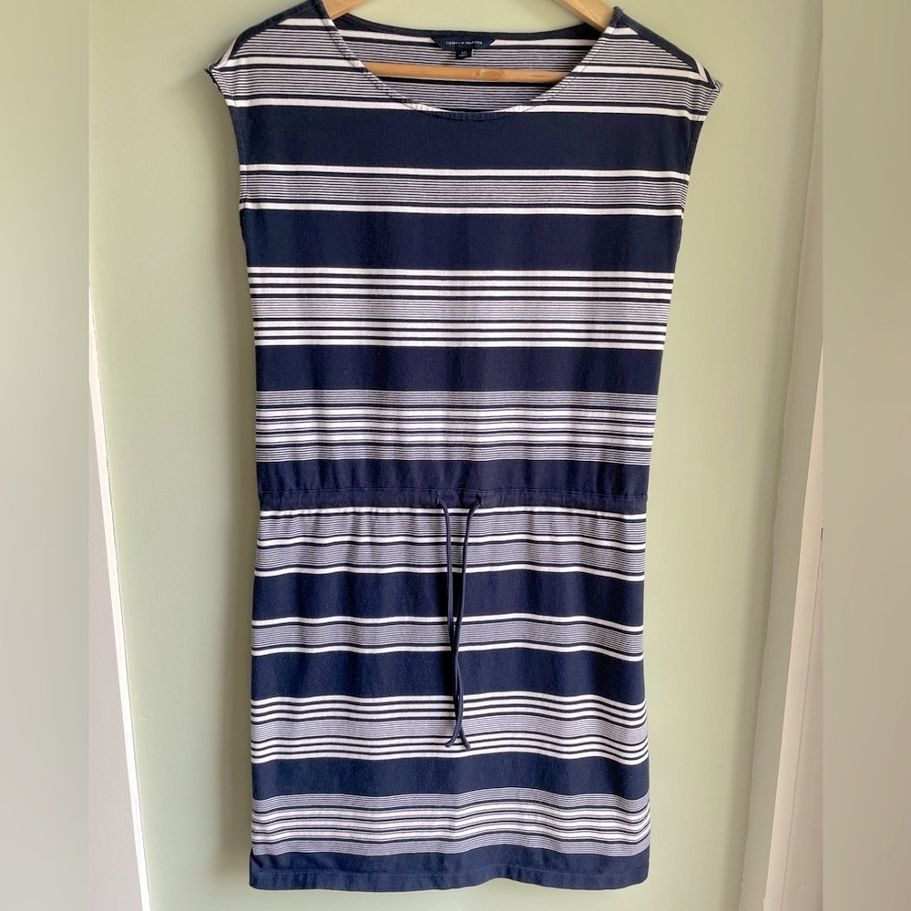 Navy Striped Dress